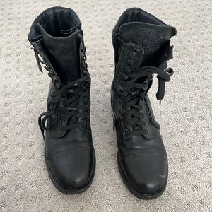 Chanel combat boot
